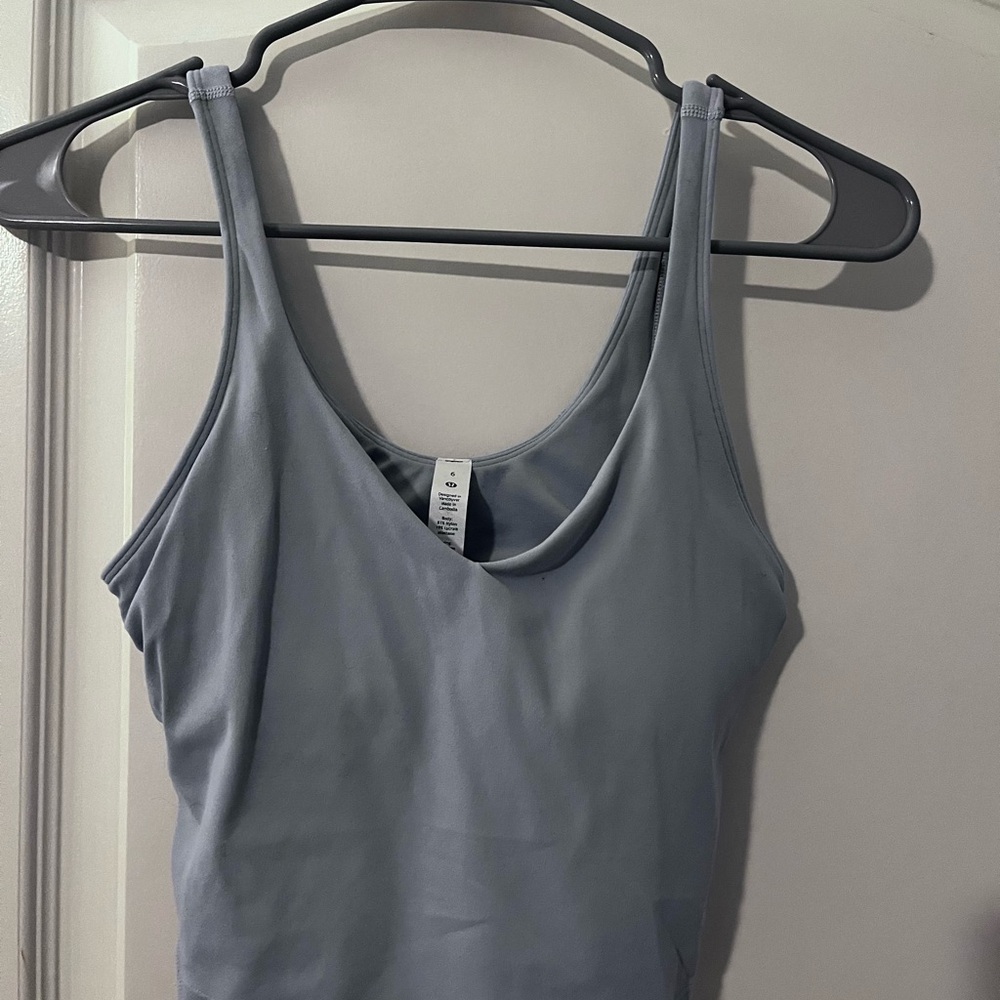Light Blue Lululemon Crop Tank